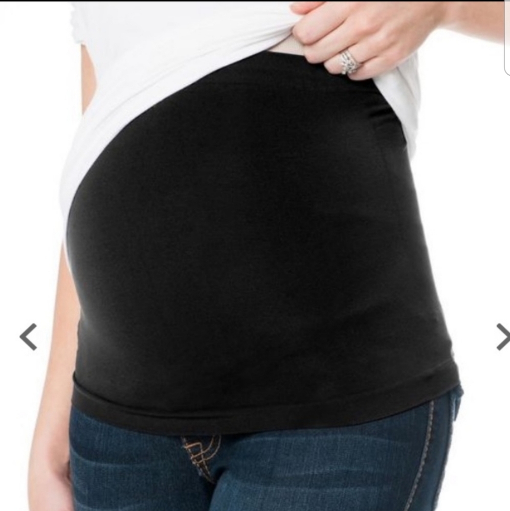 Motherhood maternity belly band elastic black
